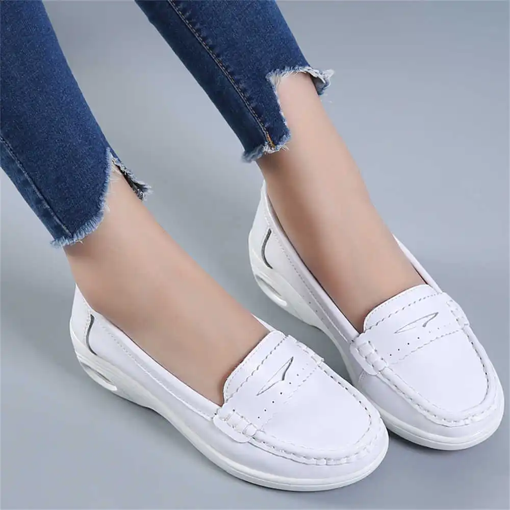 Elderly Women Formal Wear - หนา Slipon สีขาว Trainers สําหรับชายรองเท้า 46