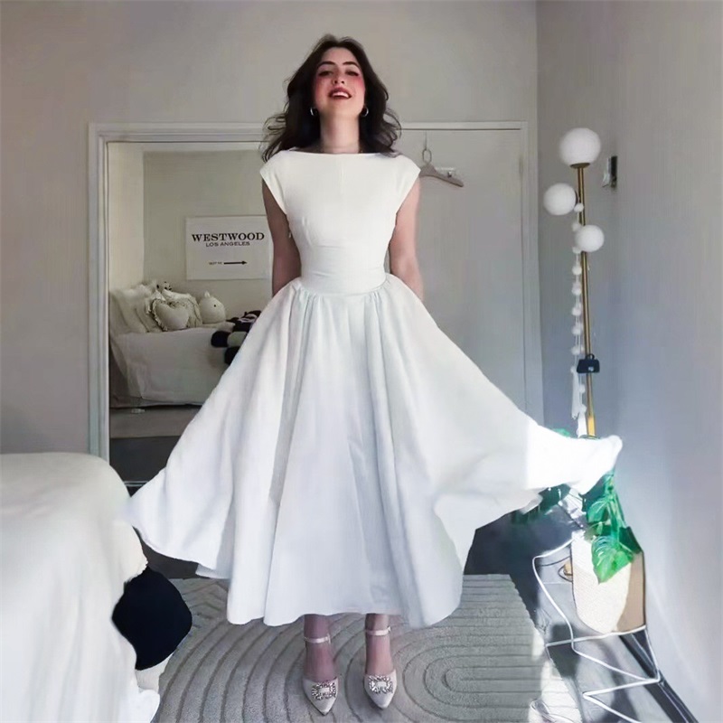 Women'S Red Formal Wear - ชุดราตรีเจ้าหญิงสุดหรูสำหรับผู้หญิง ดีไซน์เซ็กซี่เปิดไหล่ ไร้แขน ทรงเอไลน์ยาว สำหรับงานปาร์ตี้ งานพรมแดง