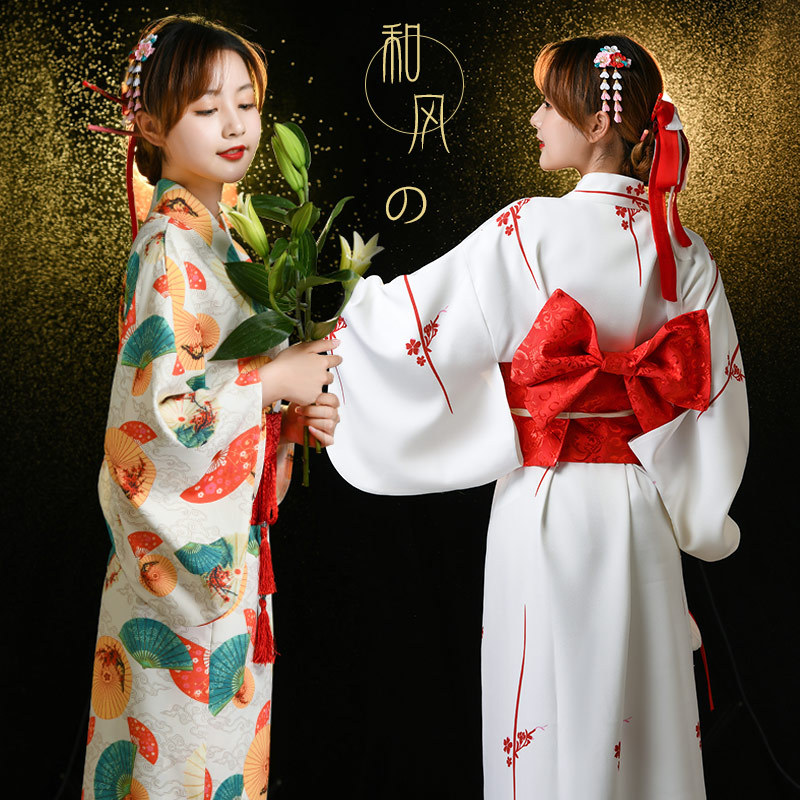 Japanese Women Formal Wear - อะนิเมะคอสสไตล์ญี่ปุ่นชุดสาวเทพปรับปรุงชุดนอนญี่ปุ่นภาพแบบดั้งเดิมชุดกิโมโนผู้หญิงชุดทางการ