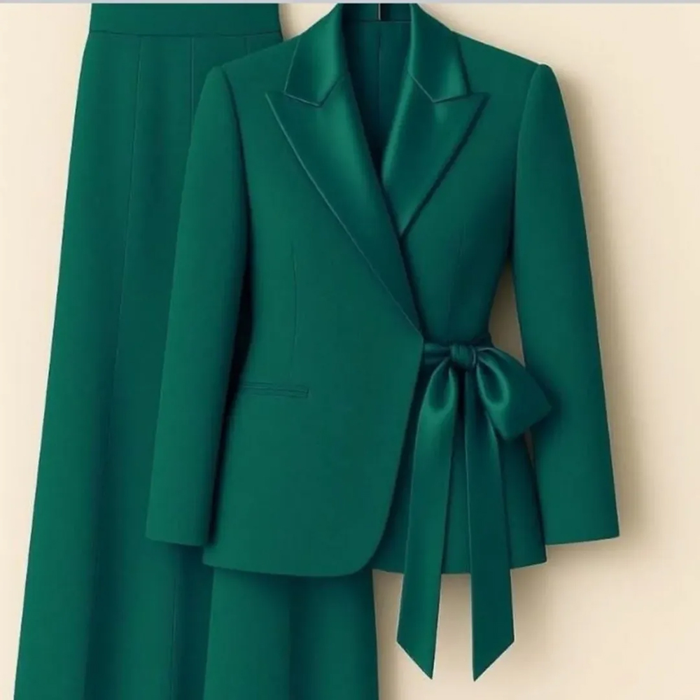 Women'S Formal Wear With Pants - ชุดสูทผู้หญิงแบบสั่งตัด แฟชั่นปกแหลม ทรงเข้ารูป ชุดทำงานสุภาพสตรี ชุดทำงานแบบเป็นทางการ เสื้อแจ็คเก็ตและกางเกงขายาว