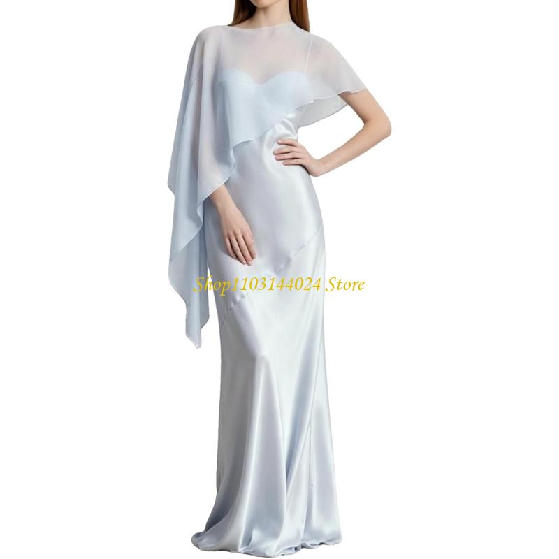 Women'S Formal Wear For A Wedding Guest - N5KE ผ้าชีฟองผ้าคลุมไหล่ไหลสำหรับชุดแต่งงานและชุดราตรี