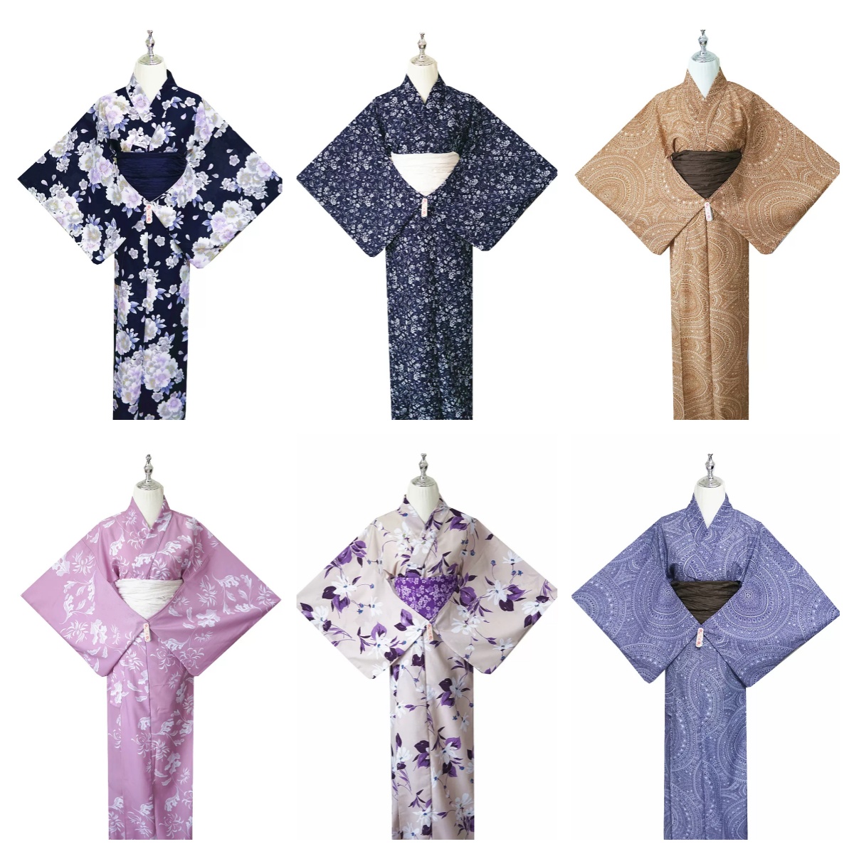 Japanese Women Formal Wear - ชุดกิโมโนและยูกาตะสำหรับผู้หญิง – ผ้ากันยับ ทนทาน ชุดพิธีการแบบดั้งเดิม มีหลายแบบใหม่