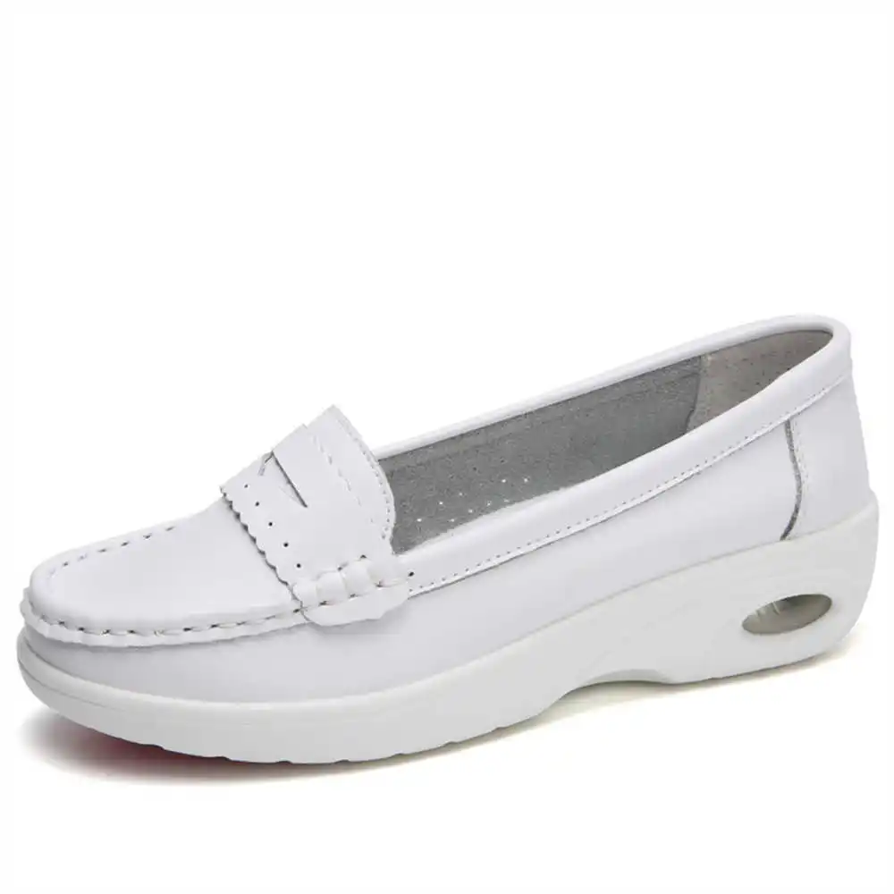 หนา Slipon สีขาว Trainers สําห - Elderly Women Formal Wear บทวิจารณ์และราคา