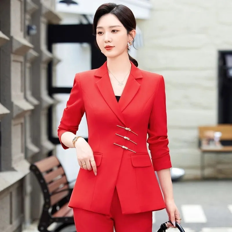 2025 แฟชั่นสีขาวสีแดงสีดําเสื้ - Women'S Red Formal Wear บทวิจารณ์และราคา