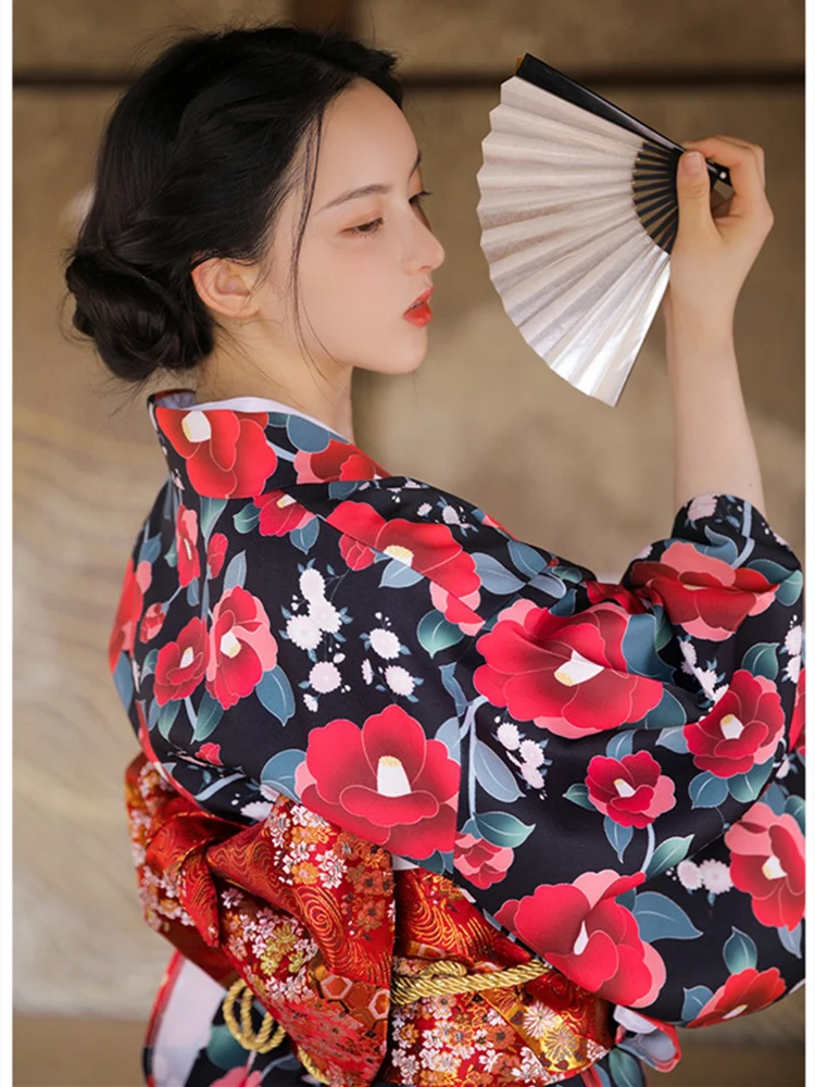 ชุดเดรสยาวลายดอกไม้สไตล์วินเทจ - Japanese Women Formal Wear บทวิจารณ์และราคา