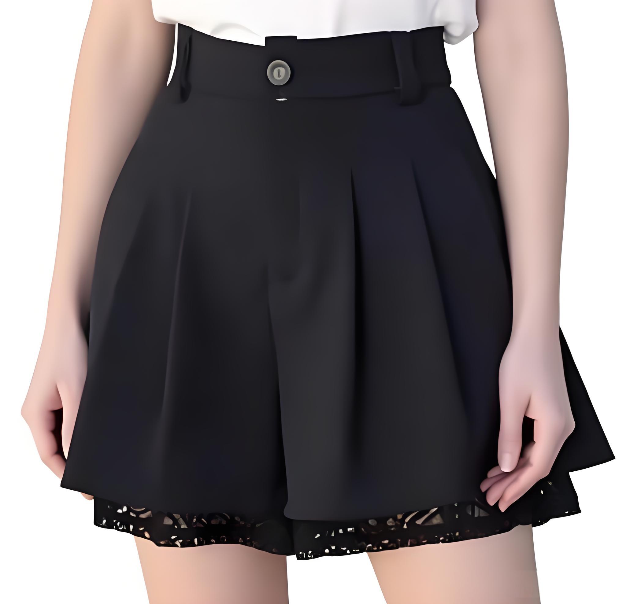 กางเกงขาสั้นทรงคูลอตเอวสูงสำหร - Women'S Formal Wear With Pants บทวิจารณ์และราคา