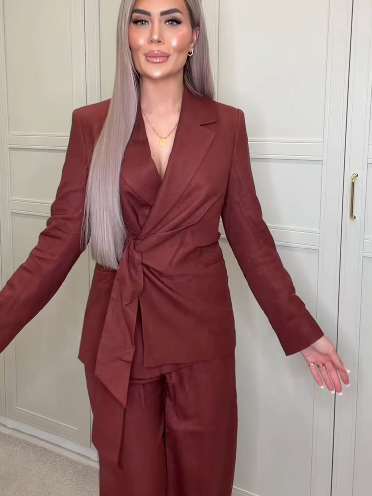 ชุดสูทแฟชั่นสำหรับสุภาพสตรี เส - Women'S Formal Wear With Pants บทวิจารณ์และราคา