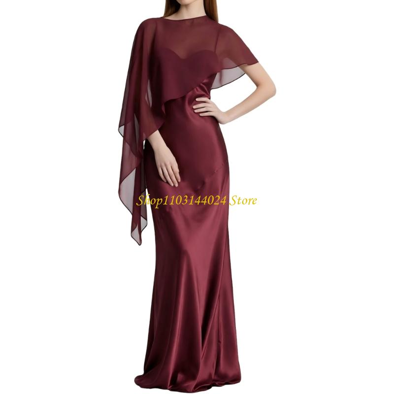 N5KE ผ้าชีฟองผ้าคลุมไหล่ไหลสำห - Women'S Formal Wear For A Wedding Guest บทวิจารณ์และราคา