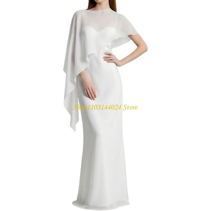 N5KE ผ้าชีฟองผ้าคลุมไหล่ไหลสำห - Women'S Formal Wear For A Wedding Guest บทวิจารณ์และราคา