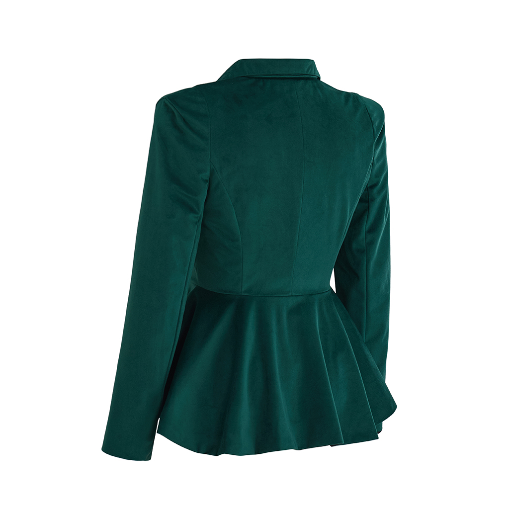 เสื้อแจ็คเก็ตกำมะหยี่สีเขียวสไ - Women'S Gothic Formal Wear บทวิจารณ์และราคา