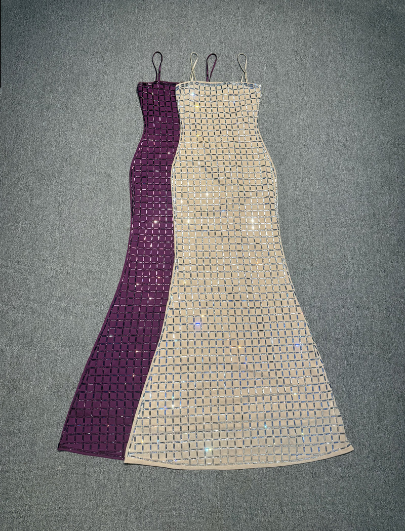 คริสตัลสีม่วงผู้หญิงชุดราตรีเซ - Women'S Red Formal Wear บทวิจารณ์และราคา