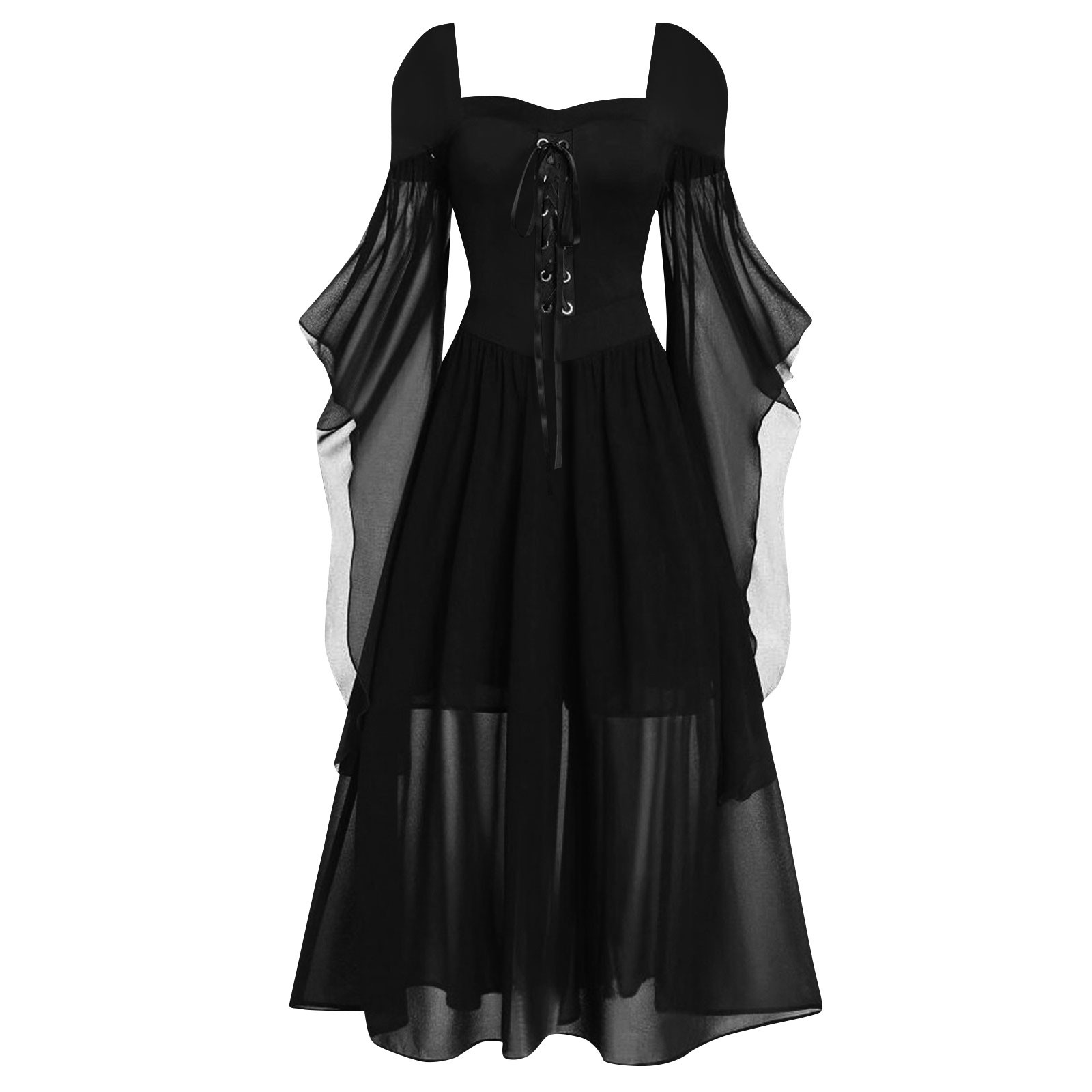 ชุดเดรสฮาโลวีน 2026 แบบเปิดไหล - Women'S Gothic Formal Wear บทวิจารณ์และราคา