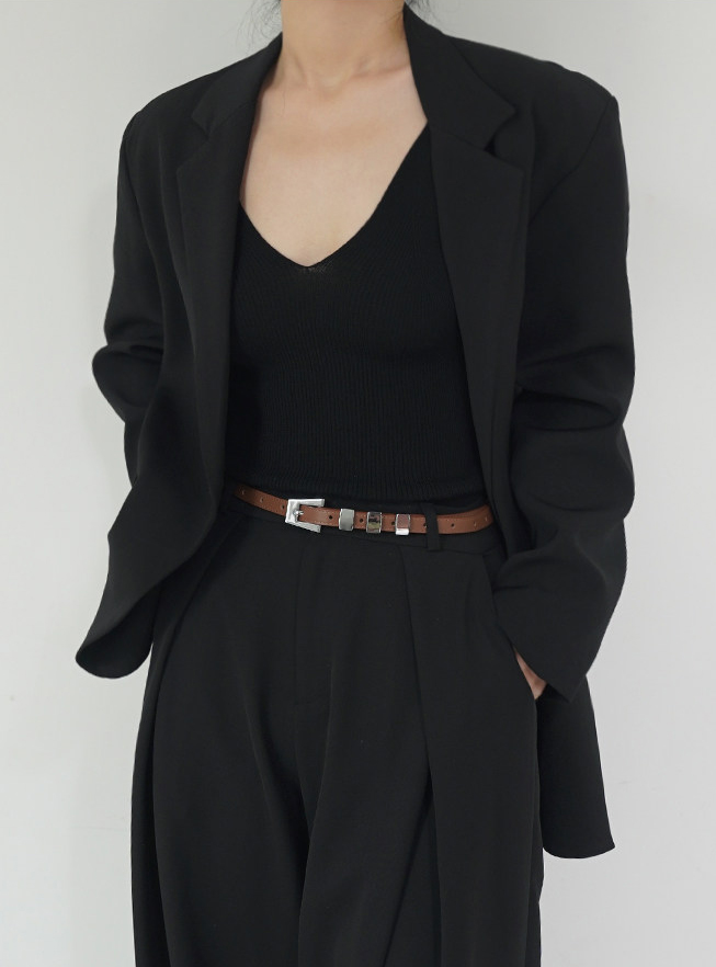 เข็มขัดหนังผู้หญิงทรงสลิม สไตล - Women Formal Wear With Jeans บทวิจารณ์และราคา