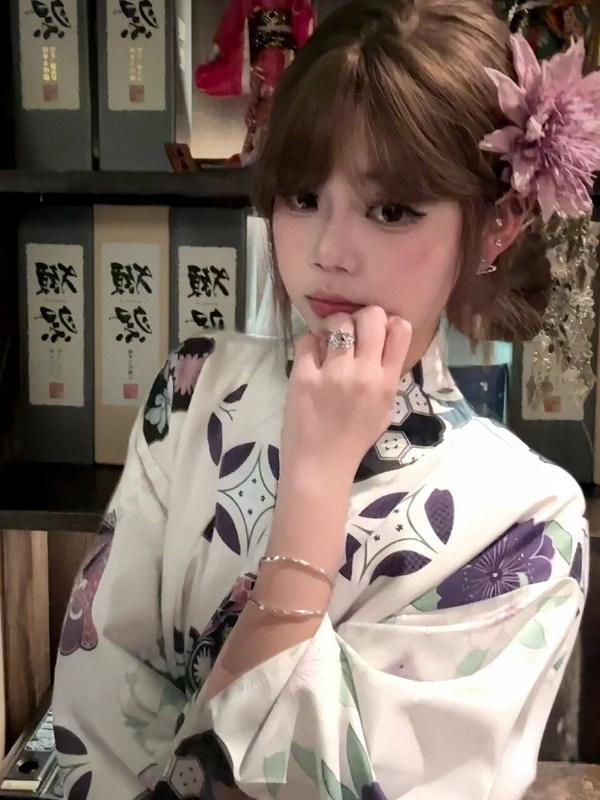ชุดกิโมโนสีม่วงแบบดั้งเดิมสำหร - Japanese Women Formal Wear บทวิจารณ์และราคา