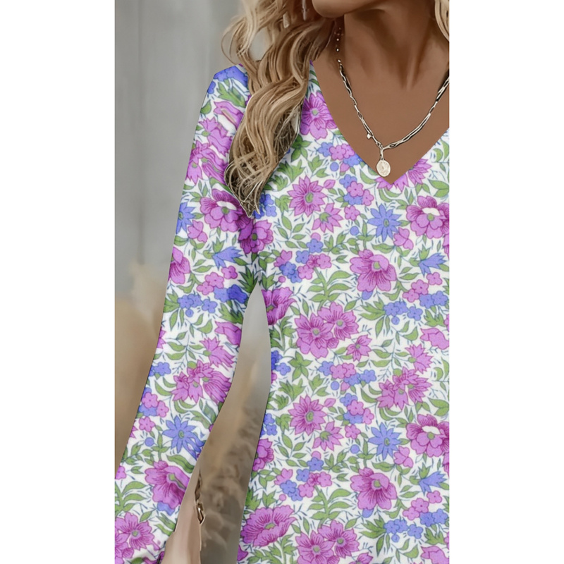 เสื้อผู้หญิงคอวีแขนยาวลายพิมพ์ - Women'S Formal Wear For A Wedding Guest บทวิจารณ์และราคา
