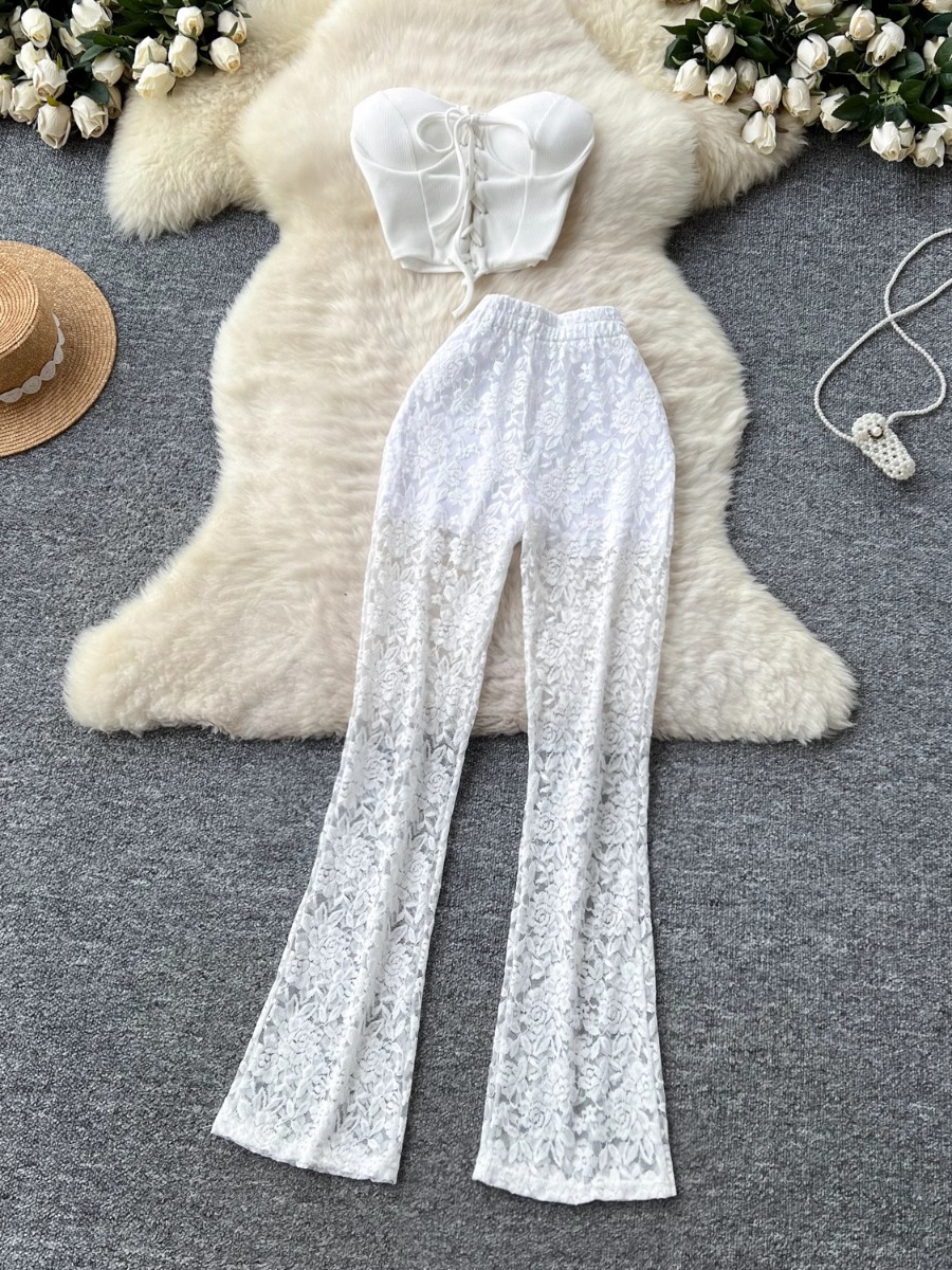 Foamlina อเมริกัน Ins หญิงเซ็ก - Women'S Formal Wear With Pants บทวิจารณ์และราคา